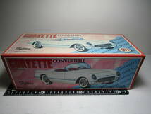 コルベット 50s Made in Japan CORVETTE CONVERTIBLE TYPE 1953 ブラック 1/18位 日本製 箱オリジナルやけアリ 未展示品 本体シュリンプ_画像9