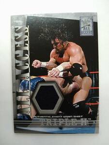 値下げ FLEER WWE 2002 ALL ACCESS AAM-TH TRIPLE H EVENT WORN SHIRT CARD 特価即決 トリプルH HHH MEMORABILIA JERSEY