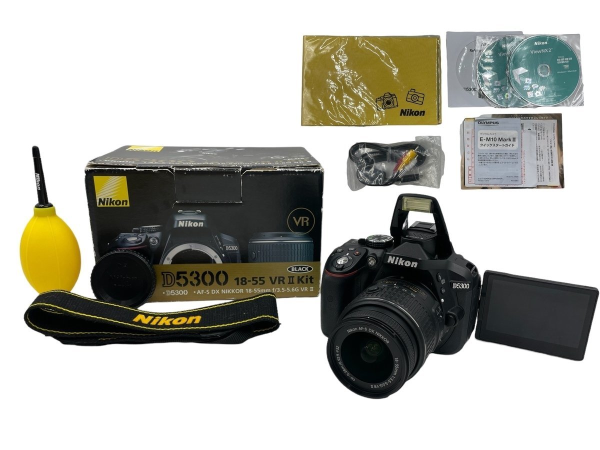 登場! Nikon デジタル一眼レフカメラ D5300 18-55mm VR II レンズキット ブラック 2400万画素 3.2型液晶 