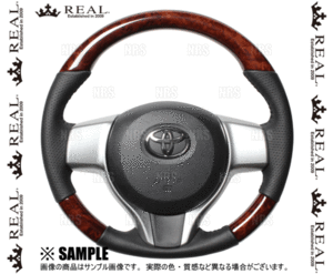 REAL レアル オリジナル (ブラウンウッド/ブラックステッチ)　シエンタ　NSP170G/NSP172G/NCP175G　2015/7～ (P130-BRW-BK