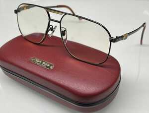 【HOYA】K18 眼鏡 JEL5815 140 ワンブリッジ 18金無垢 刻印 ゴールドフレーム サングラス メガネ めがね 現状品 昭和 レトロ