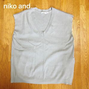 niko and... ニットベスト　ベージュ
