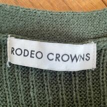 送料無料 グリーン ニットワンピース RODEO CROWNS ロデオクラウンズ 秋冬 人気ブランド_画像9