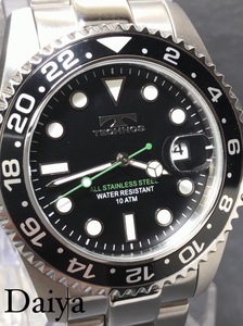 新品 TECHNOS テクノス 正規品 腕時計 シルバー ブラック グリーン オールステンレス アナログ腕時計 多機能腕時計 防水 プレゼント メンズ