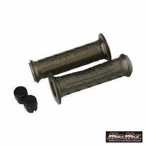 MADMAX バイク用品 スーパーグリップ 120mm クリアスモーク/22.2mm (7/8インチ)ハンドル用/フォルツァ FTR223【送料800円】