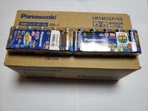 Panasonic エボルタアルカリ単2型乾電池100本LR14EJ