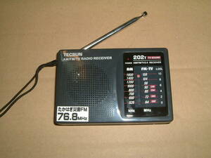  disaster for portable radio AM/FM/TV RECEIVER