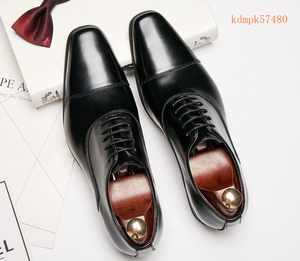 ●1-2日以内発送●KD03初夏・初秋用 紳士 人気新品 ビジネスシューズ メンズ 牛革26.5cm 高級高品質牛革使用