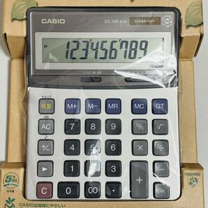 【極美品】CASIO カシオ 電卓 計算機 DS-10K eco-N 動作確認済 2個セットの画像4