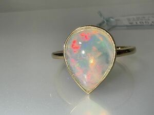 [ new work ]K18 opal ring KS3631