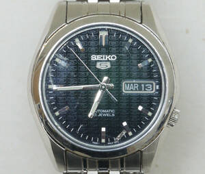 SEIKO 5 AUTOMATIC 7S26-01V0 21石 セイコー ファイブ メンズ 腕時計 自動巻き 裏スケ 稼働品 