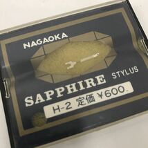 refle● NAGAOKA SAPPHIRE STYLUS H-2 レコード針　未使用品　当時物_画像2