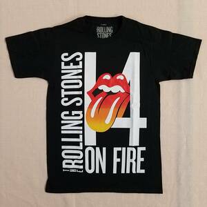 魅惑のバンドT特集! 10sデッド『THE ROLLING STONES(ザ・ローリング・ストーンズ) / 14 ON FIRE DATEBACK』ツアーTシャツ 黒 SM／ロックT