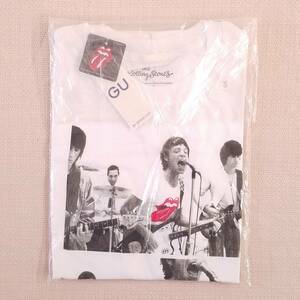 魅惑のバンドT特集! 新品未開封『GU(ジーユー) × THE ROLLING STONES(ザ・ローリング・ストーンズ)』グラフィックTシャツ(半袖) 白 S