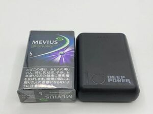 超小型 軽量 10000mAh モバイルバッテリー micro USB Type-C から充電可能 2ポートUSB黒色