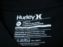 送料無料♪HURLEY-Xヒョウ柄ロゴ半袖Tシャツ/メンズ/黒/M/ハーレー/アニマル柄_画像2