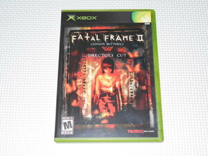 xbox*FATAL FRAME 2 CRIMSON BUTTERFLY DIRECTOR'S CUT overseas edition * box attaching * instructions attaching * soft attaching 