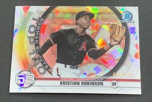 2020 Bowman Chrome Bowman Scouts Top 100 Kristian Robinson /150 Diamondbacks Topps MLB クリスティアンロビンソン　150枚限定