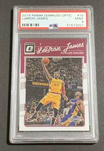 2016-17 Panini Donruss Optic LeBron James No.15 Cavaliers NBA PSA 9 レブロンジェームズ　キャバリアーズ