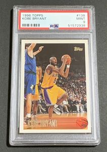 1996 Topps Kobe Bryant 138 RC Rookie Lakers NBA PSA 9ko- Be Brian tray The Cars rookie 