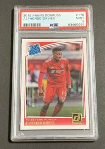 2018-19 Panini Donruss Rated Rookie Alphonso Davies No.176 RC Bayern PSA 9 アルフォンソデイビス　ルーキー　バイエルン