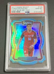 PSA 10 2017-18 Panini Select Christian Pulisic /249 No.124 United States Prizm プリシッチ　249枚限定　アメリカ