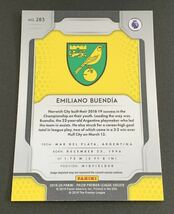 2019-20 Panini Prizm Premier Emiliano Buendia No.283 RC Rookie Norwich ブエンディア　ルーキー　ノリッジ_画像2