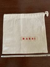 マルニ　保存袋　袋　アイボリー　生成り　巾着袋 保存袋 巾着 MARNI 小物入れ 6_画像3