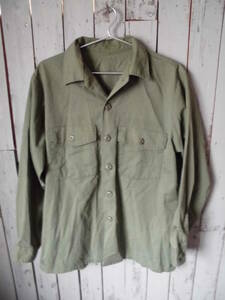 Ql816 US古着 ヴィンテージ 米軍 空軍 ユーティリティシャツ OG-507 vintage U.S AIR FORCE Utility Shirt SELMA APPAREL CORP 70's L相当