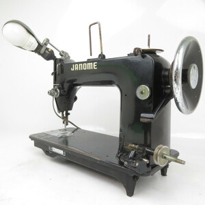 【一部動作確認済】 JANOME SEWING MACHINE ジャノメ 黒ミシン アンティーク 昭和レトロ / 140 (KS008324)