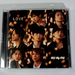 D CD Kis-My-Ft2 LOVE DVD付初回盤B