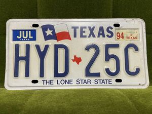 送料無料 テキサス州 ナンバープレート HYD ハイドロ ローライダー デイトン ゼニス インパラ ベルエア タウンカー キャデラック アメ車