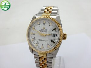 【H-9373】1円 稼働品 ROLEX ロレックス OYSTER PERPETUAL DATE JUST 68273 Cal.2135 L番台 ボーイズ 腕時計 自動巻 現状品【千円市場】