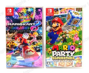 【新品・送料無料】2本セット 即決 Nintendo Switch(ニンテンドー スイッチ) マリオカート8 デラックス + マリオパーティ スーパースターズ