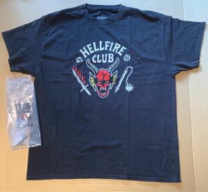 STRANGER THINGS HELLFIRE CLUB ヴィンテージ加工 オフィシャル Tシャツ ストレンジャーシングス