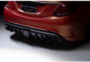 【WALD EXECUTIVE LINE】 Mercedes-Benz W205 14y～18y リアスカート Cクラス AMGライン用 リアスポイラー ベンツ セダン リヤ エアロ