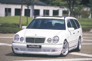 【WALD Executive Line】 Eクラス W210 ワゴン ～99y フロントスポイラー サイドステップ リアスカート 3点KIT ヴァルド エアロ 3点セット