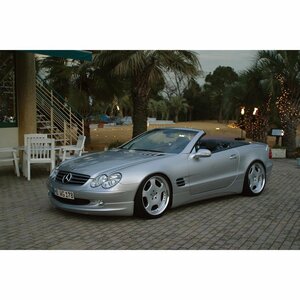 【WALD Executive Line】 Mercedes-Benz R230 ~06y SLクラス サイドステップ サイドスポイラー ベンツ SL350 SL500 SL550 SL600 SL63