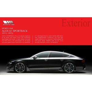 【WALD-SportsLine】 AUDI A7 4GC SportBack 2011y~2015y リアスカート スポーツバック リアスポイラー バルド ヴァルド アウディ