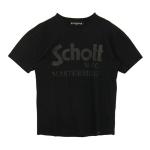 mastermind JAPAN マスターマインドジャパン Schott 3193130 ショット クルーネック ロゴ Tシャツ L【中古】 【即決】