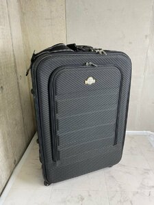 JG080459 YUE/ユエ　ソフトスーツケース　キャリーバッグ　ダイヤル式ロック　ブラック/黒　旅行鞄　2輪キャスター 直取り歓迎