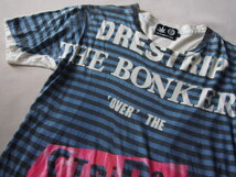 DRESTRIP × OVER THE STRiPES★ドレストリップ×オーバーザストライプス★半袖Ｔシャツ★カットソー★日本製★ボーダー×英字ロゴ★サイ_画像7