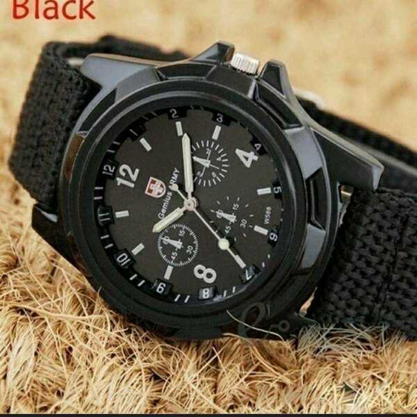 新品 腕時計 軍事モデル 黒　4