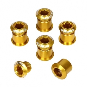  new goods MORTOP light weight chain ring bolt set /ROAD 5pcs Gold postage included 