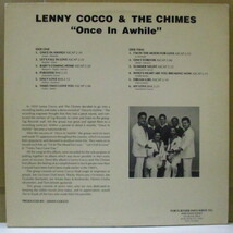 CHIMES (LENNY COCCO & THE)-Once In A While (US Orig.LP)_画像2