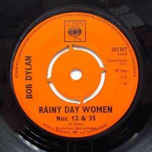 BOB DYLAN-Rainy Day Women Nos. #12 & 35 (UK Orig)