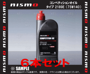 NISMO Nismo соревнование масло модель 2189E (75W140) 6L 1L x 6шт.@6 Ritter (KLD75-RS421-6S