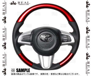 REAL レアル オリジナル (パールレッド/レッド×ブラックユーロステッチ)　ムーヴ/カスタム　LA150S/LA160S　2014/12～ (M90-RDW-RD