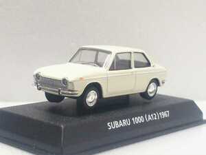 コナミ 1/64 スバル1000 A12 1967 白 ホワイト BEST 絶版名車コレクション Subaru 1000 White(Cream)