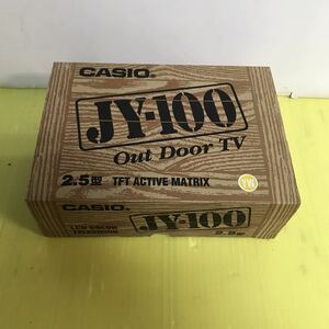  unused goods CASIO portable tv JY-100BK Casio analogue broadcast wave retro antique 